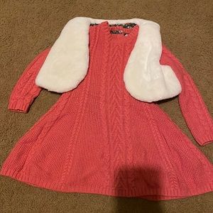 Tomy Bahama 2T toddler dress and detachable sweater